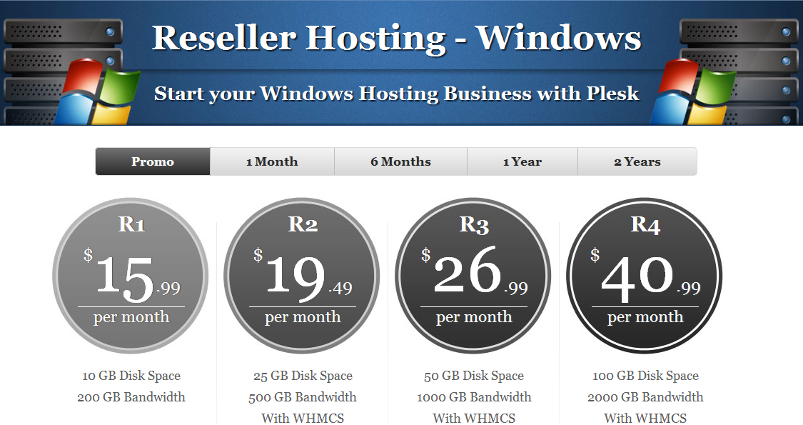 Windows Reseller Hosting Plans