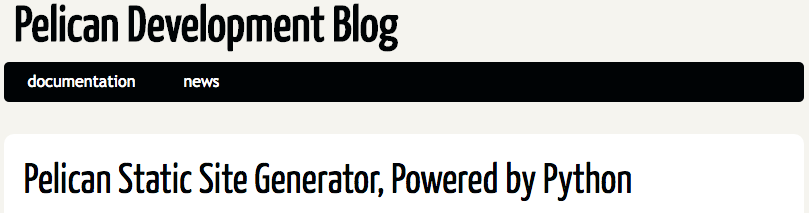 Pelican helps convert wordpress website to html