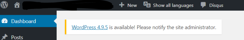 wordpress version