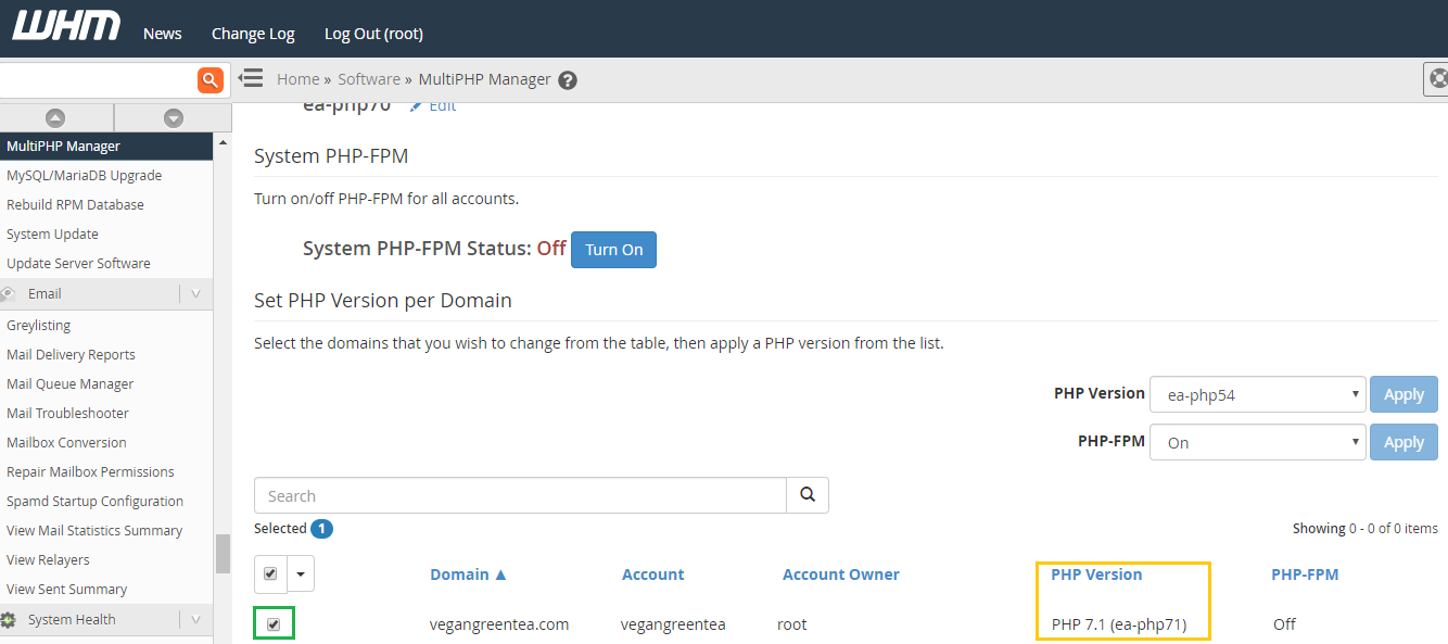 How to change PHP version in cPanel of VPS package | Resellerclub Blog