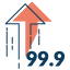 99.9% up arrow
