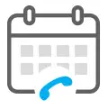 calendar with phone icon