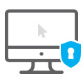 webiste with lock icon