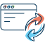 Free Website Migration Transfer - cPanel to cPanel Website Migration - Website Refresh Icon | ResellerClub