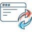 Free Website Migration Transfer - cPanel to cPanel Website Migration - Website Refresh Icon | ResellerClub
