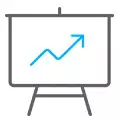 whiteboard with graph