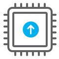 Electronics Chip Icon Image