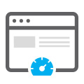 Website with speed meter