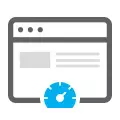 Website with speed meter