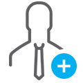 man with tie icon