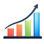 progressive graph icon